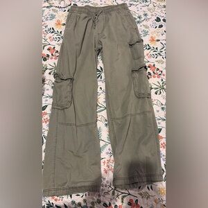 Old Navy Olive Cargo Boot-Cut Pants